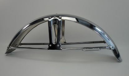Afbeeldingen van Voorspatbord Honda SS, CD50 Chroom repro