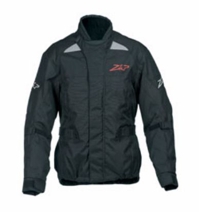 Afbeeldingen van Jas L Zip GO zwart Cordura membraan