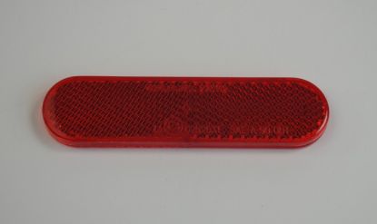Afbeeldingen van Reflector ovaal Piaggio, Vespa rood