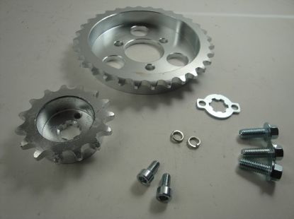 Afbeeldingen van Tandwielset offset 15mm Monkey