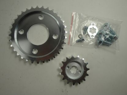 Afbeeldingen van Tandwielset offset 7mm Skymax Dax model