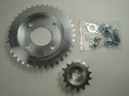 Afbeeldingen van Tandwielset offset 15mm Skymax Dax model