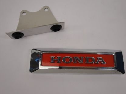 Afbeeldingen van Voorvork sierplaat Honda rood