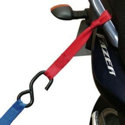 Afbeeldingen van Bindriem lus spanband 45cm 2-delig rood
