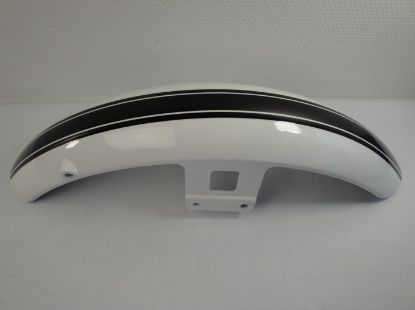 Afbeeldingen van Voorspatbord Hanway RAW50 wit-zwart
