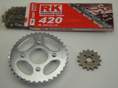 Afbeeldingen van Kettingkit Honda DAX 15T+38T+420-88L